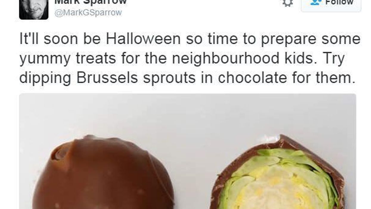 This man has come up with some evil Halloween treats to give to the local children you hate