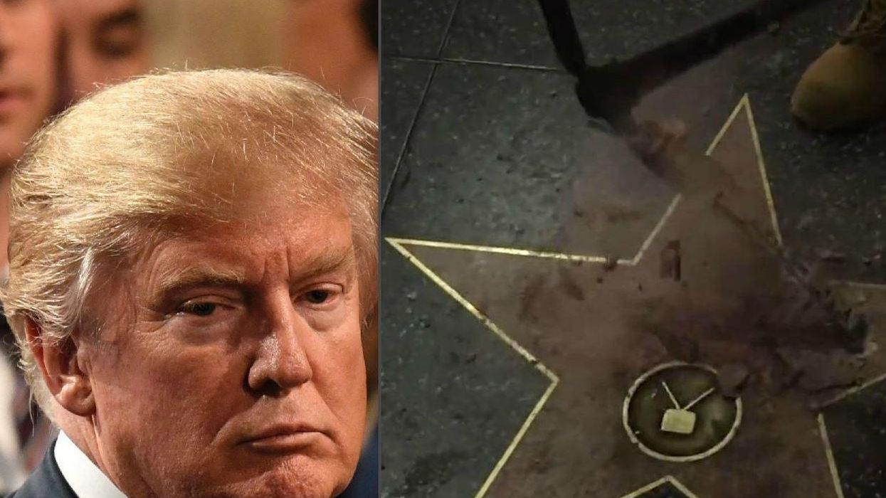 Someone took a sledgehammer and hit Donald Trump where it really hurts