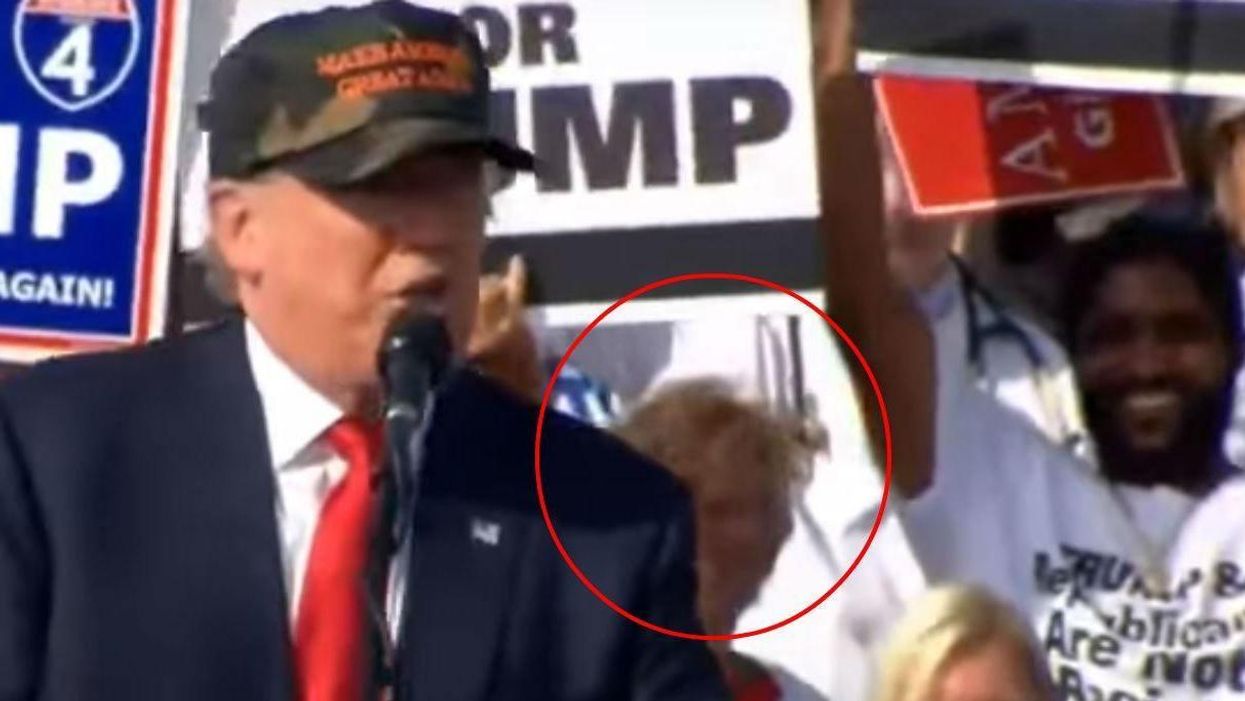 There's one slight problem with this ‘Blacks for Trump’ sign