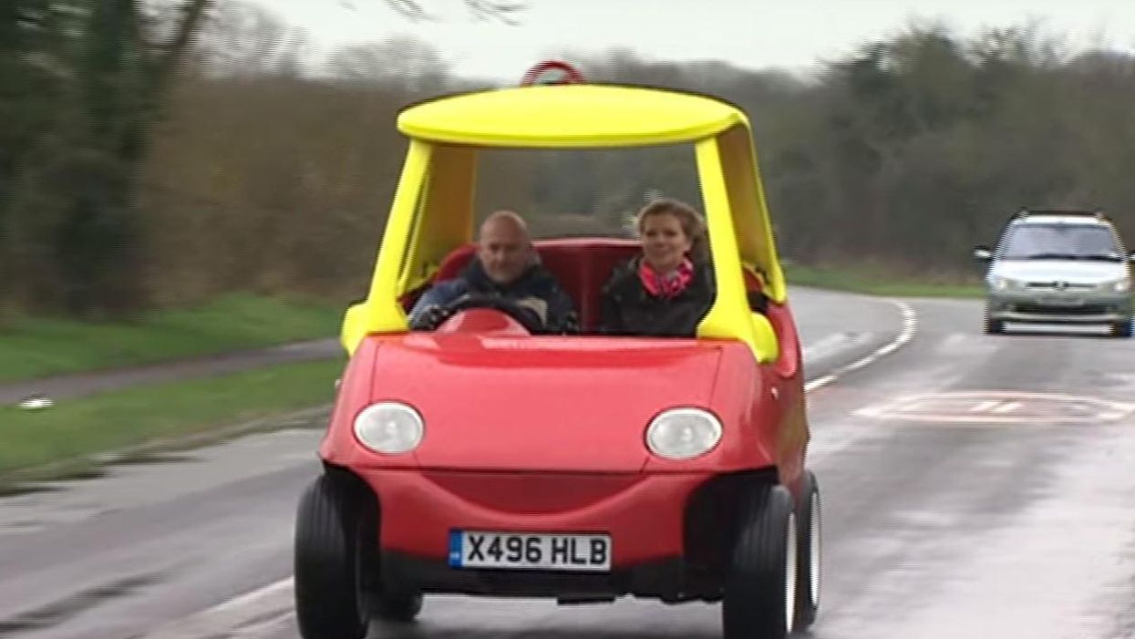 There is an adult-sized version of the toy car everyone had as a child