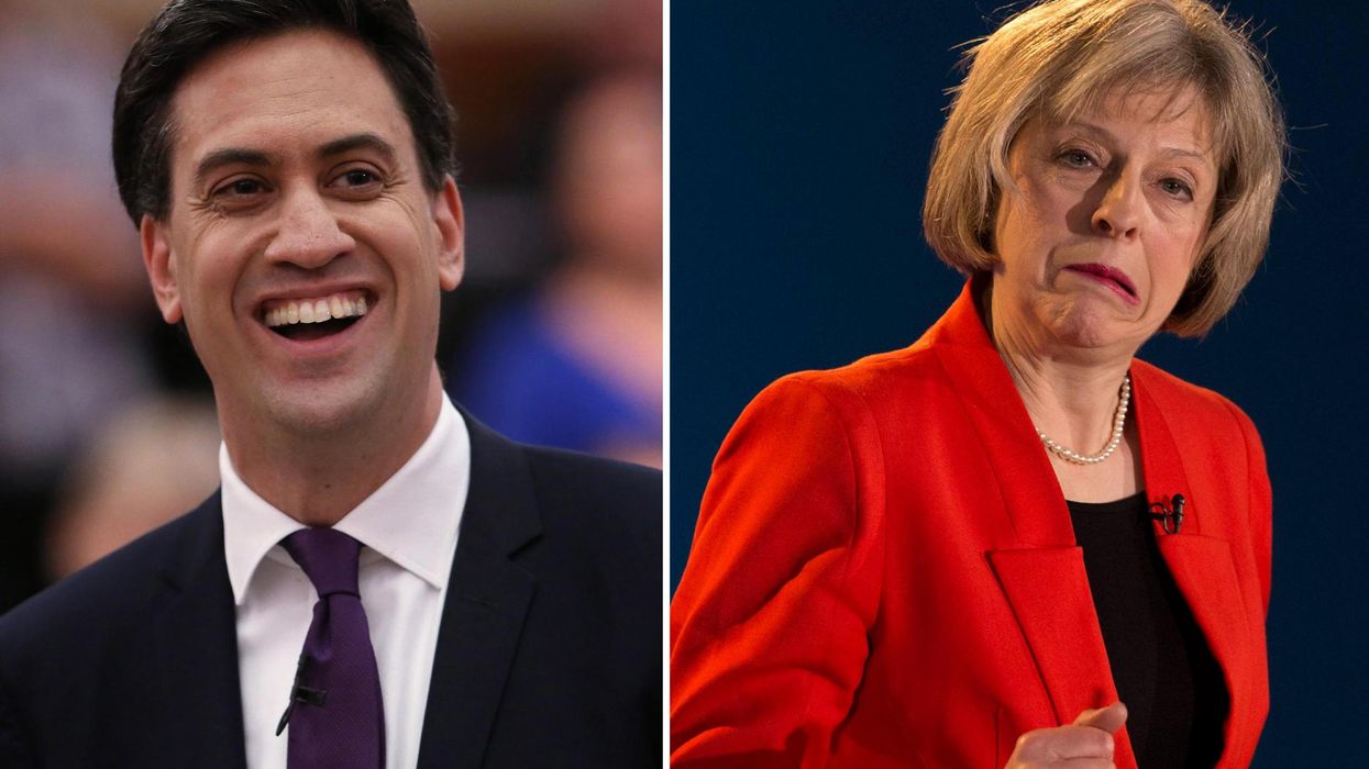 Ed Miliband called out Theresa May in three words and an acronym