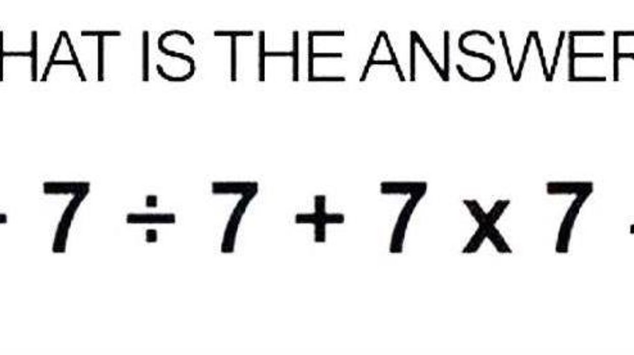 Can you work out this old school maths puzzle dividing the internet?