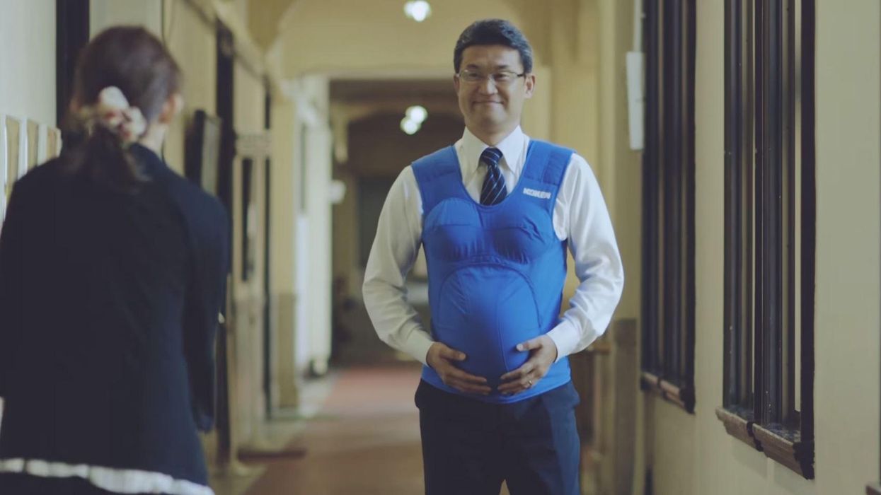The brilliant reason these politicians are wearing pregnancy vests