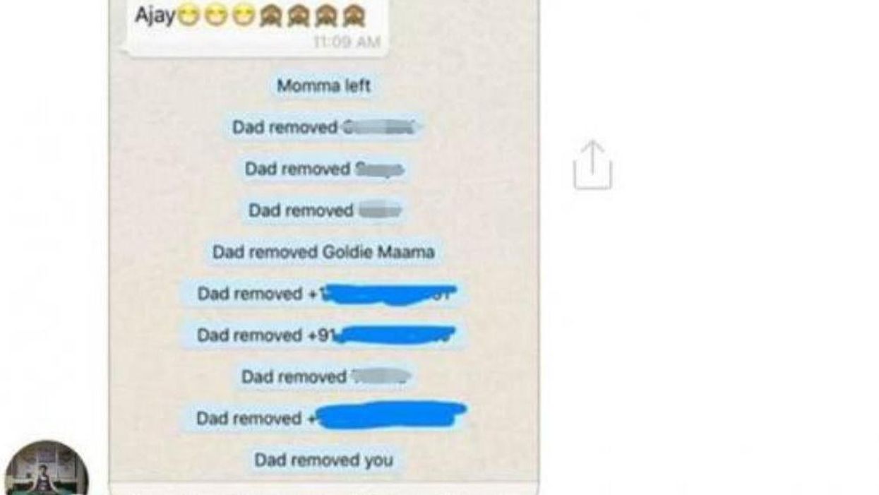 The worst thing that can happen on a family WhatsApp group happened
