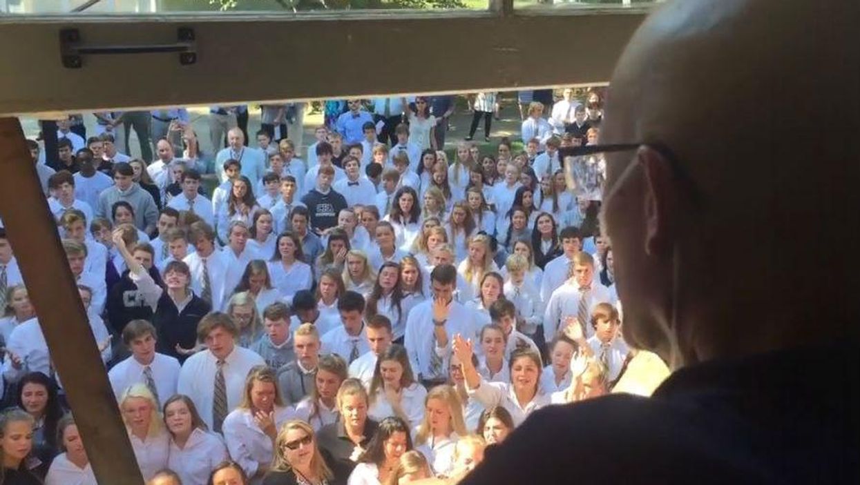 Teacher dies just days after 400 pupils gather outside his home to sing