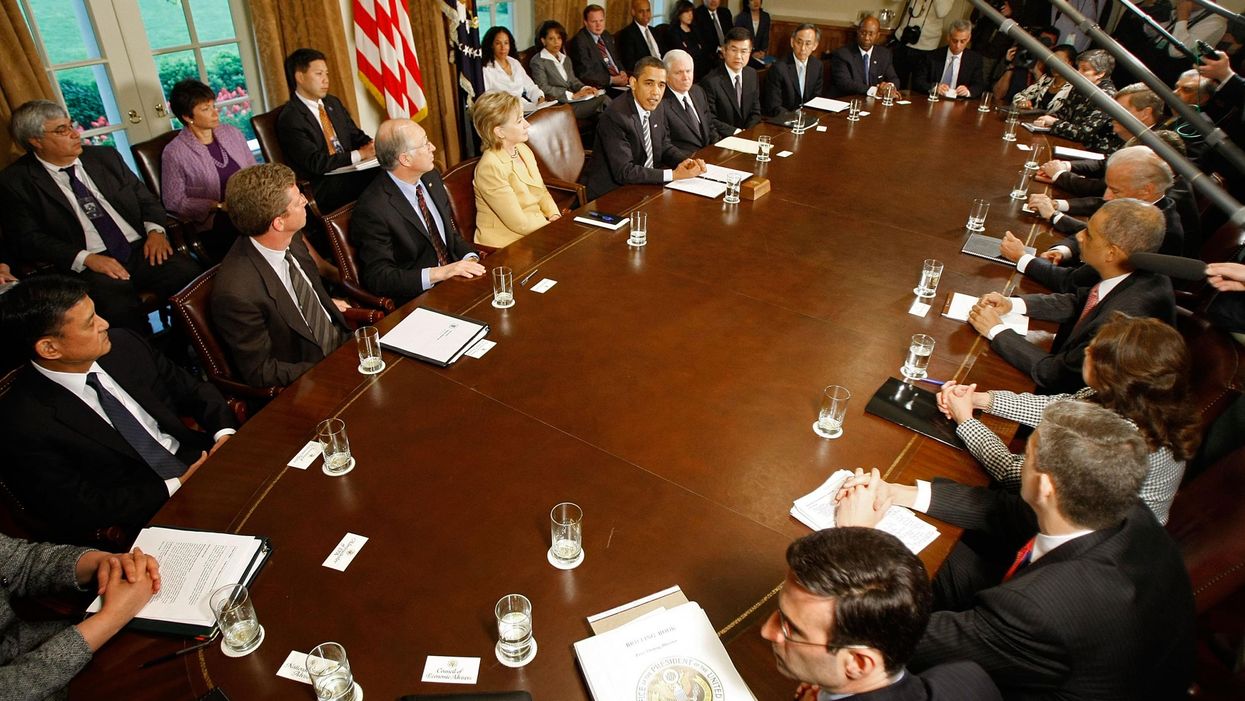 Women at the White House are using this simple but very effective trick when a man talks over them