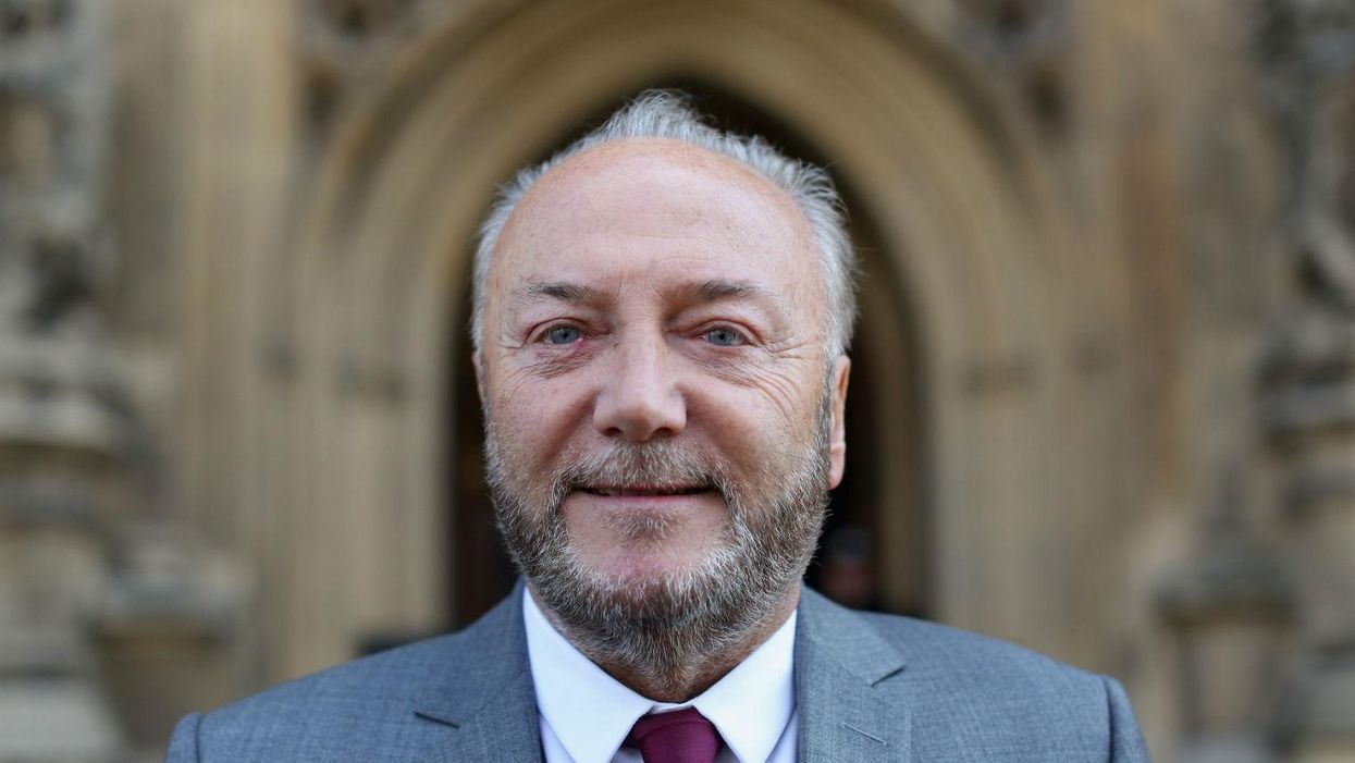 A London mayor campaign poster for George Galloway is claiming he is 'Britain's Finest Black Leader'