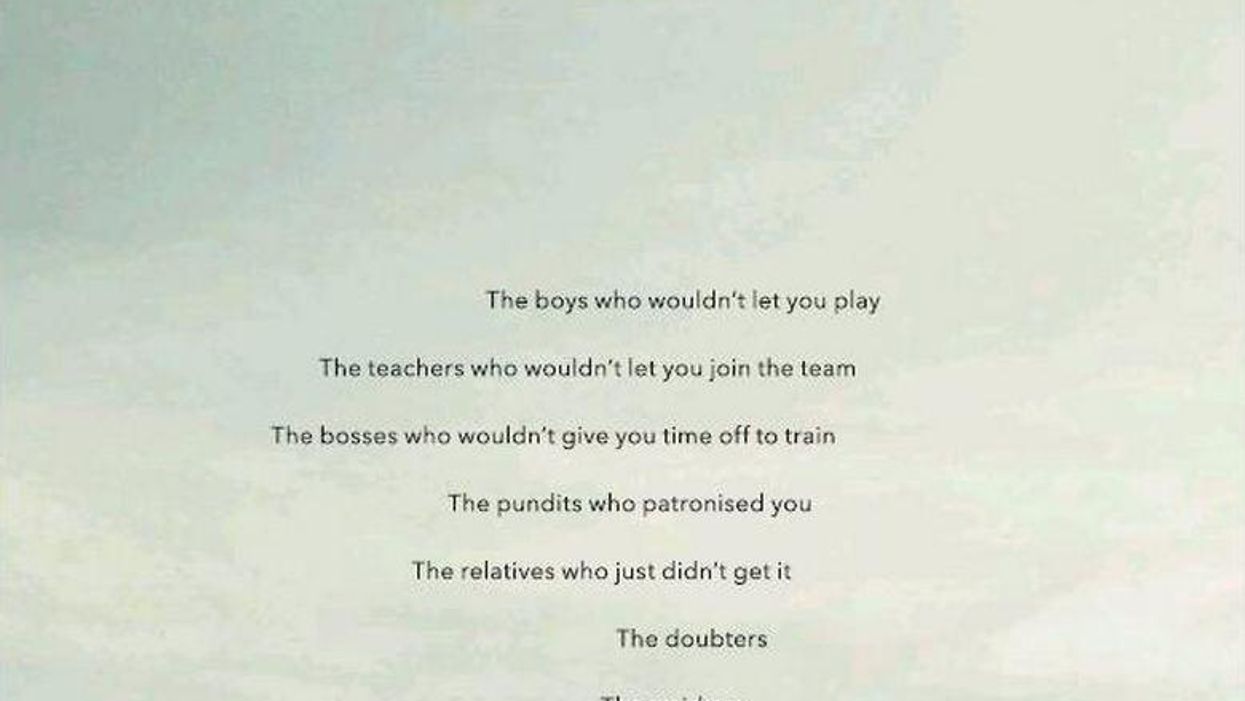 This advert is the perfect tribute to England's women's football team