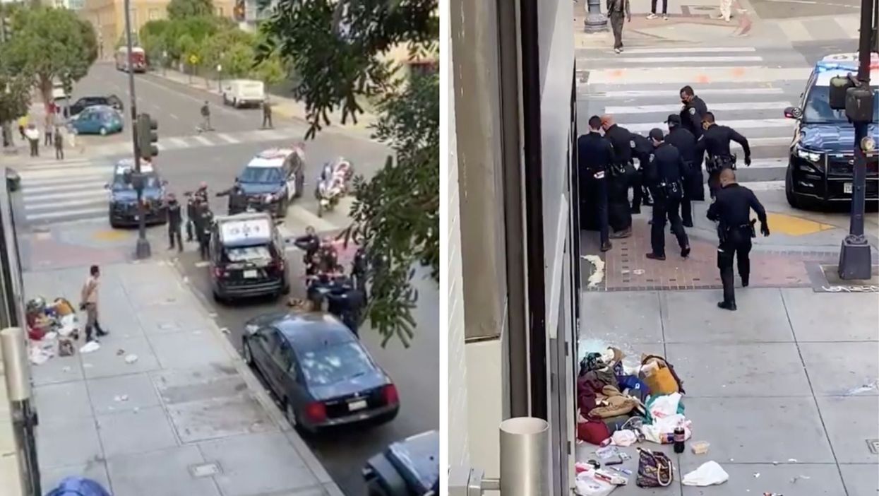 Footage of San Diego police shooting at a homeless woman sparks protests