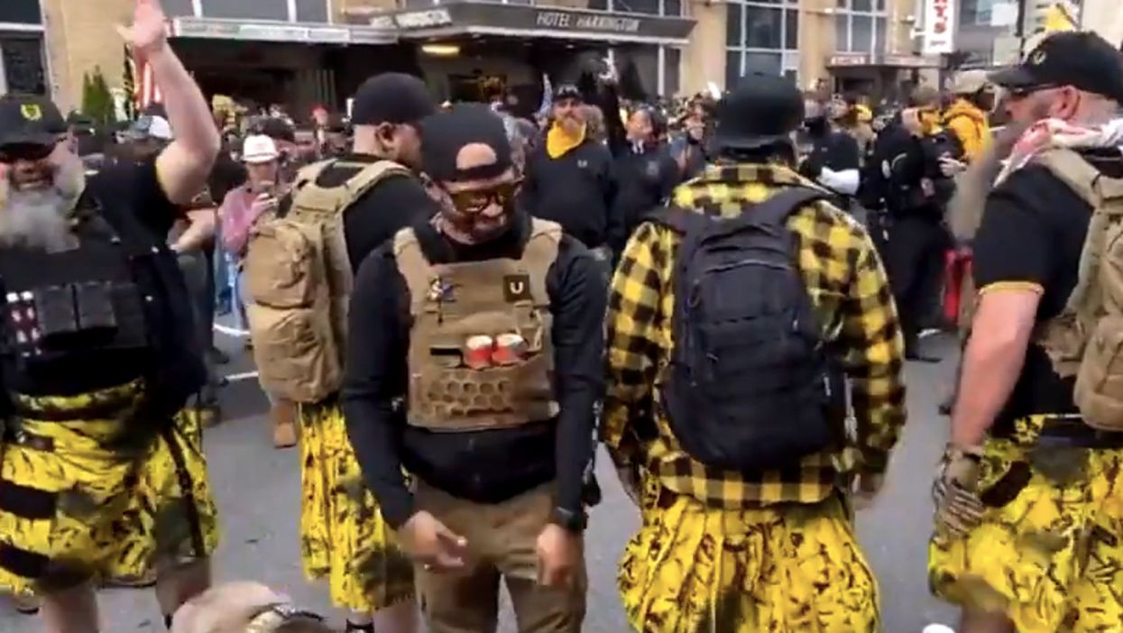 Proud Boys tried to troll Antifa by writing on their backsides but it backfired spectacularly