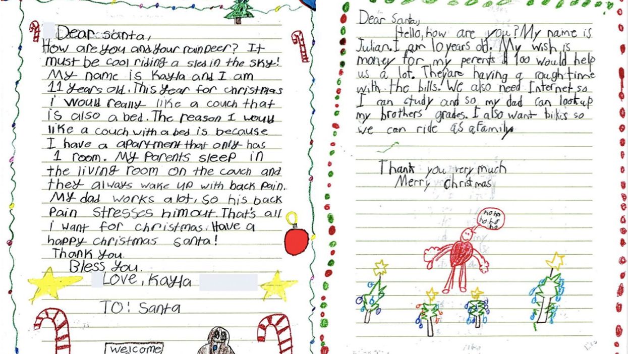 These letters to Santa have gone viral because they’re so heartbreaking