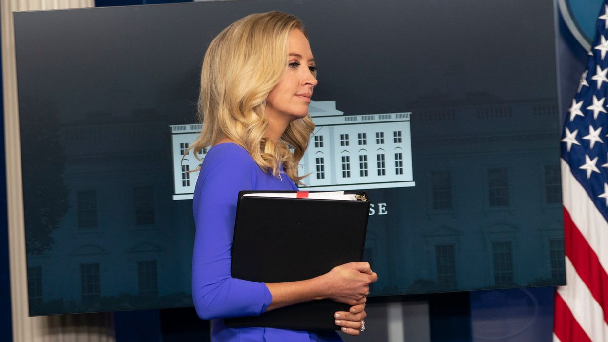 Trump’s press secretary walks out of briefing after accusing the media of spreading ‘disinformation’