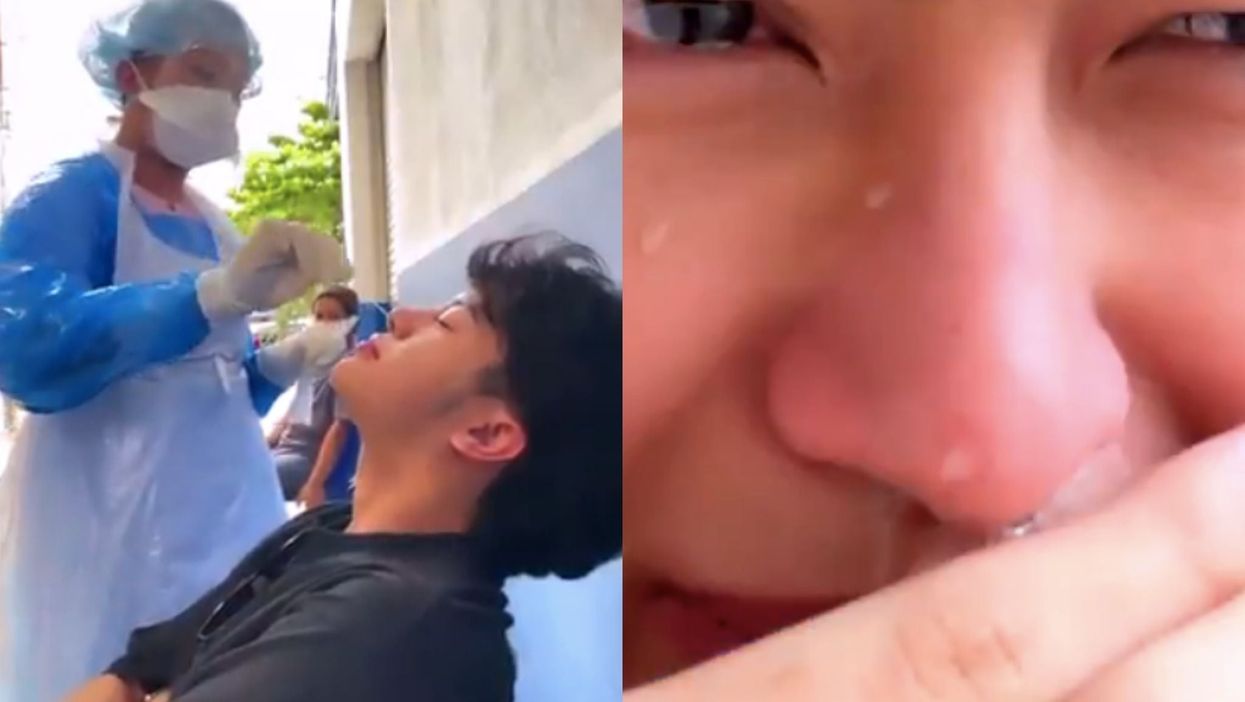 Influencer sparks outrage after footage of furious rant shows him threatening nurse who gave him a Covid test