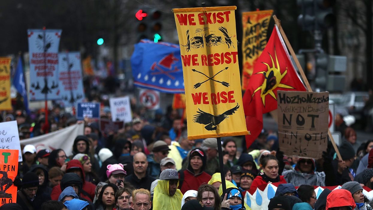 The stark difference between how police treated Native American protesters and the MAGA rioters