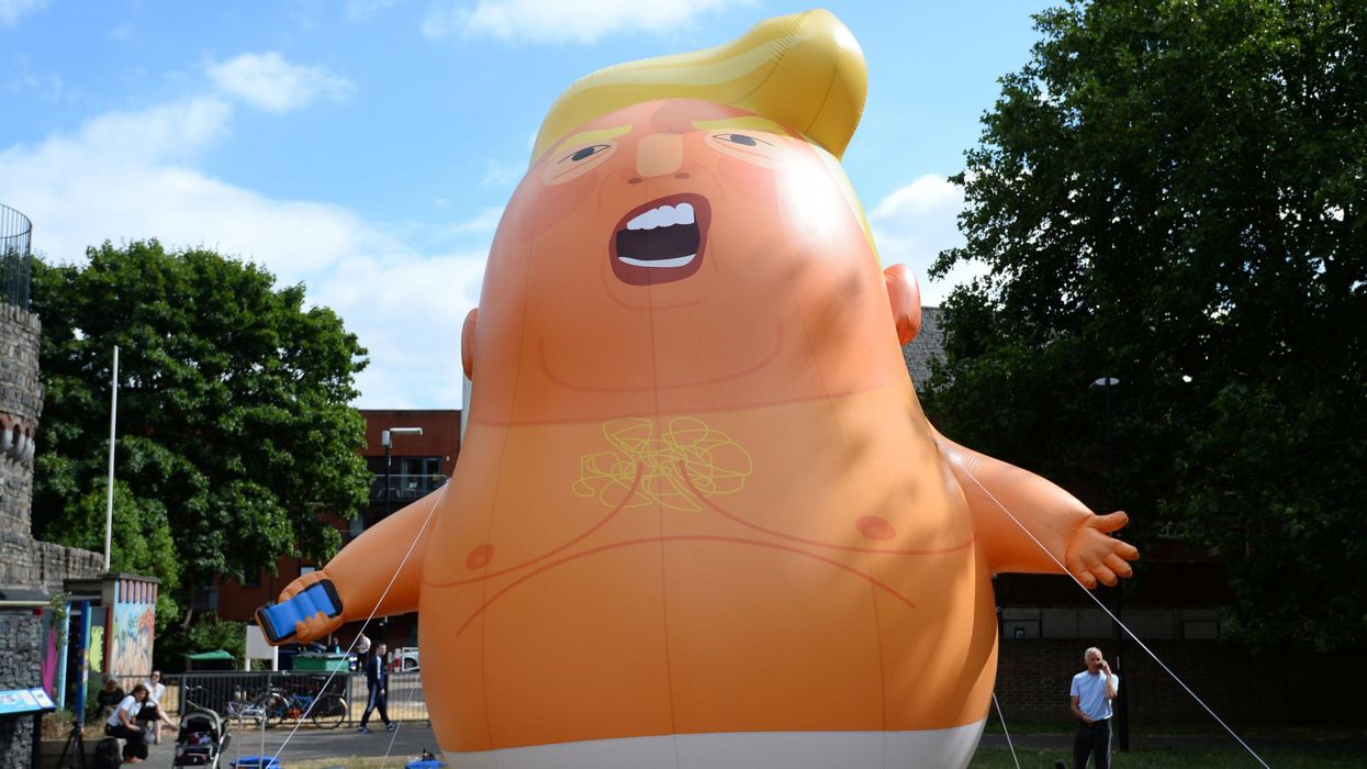 The Trump baby blimp is making the US president 'feel unwelcome' in the UK