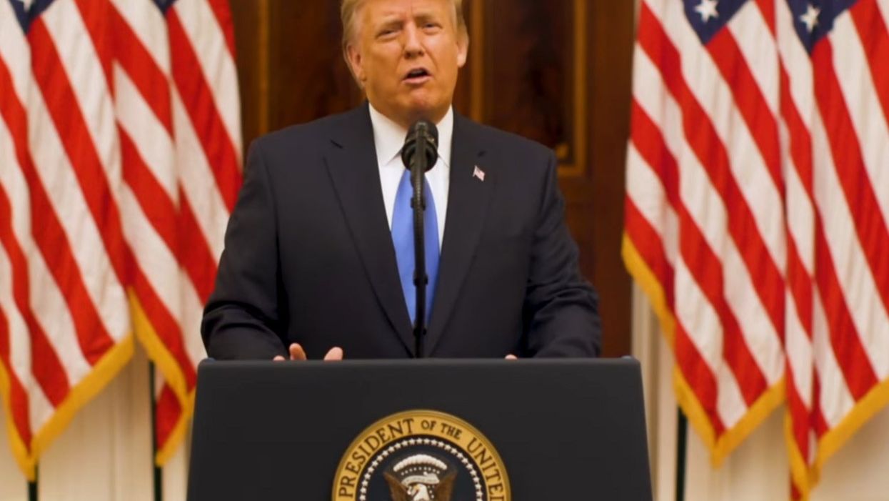 14 totally bizarre things Trump said in his presidential farewell speech