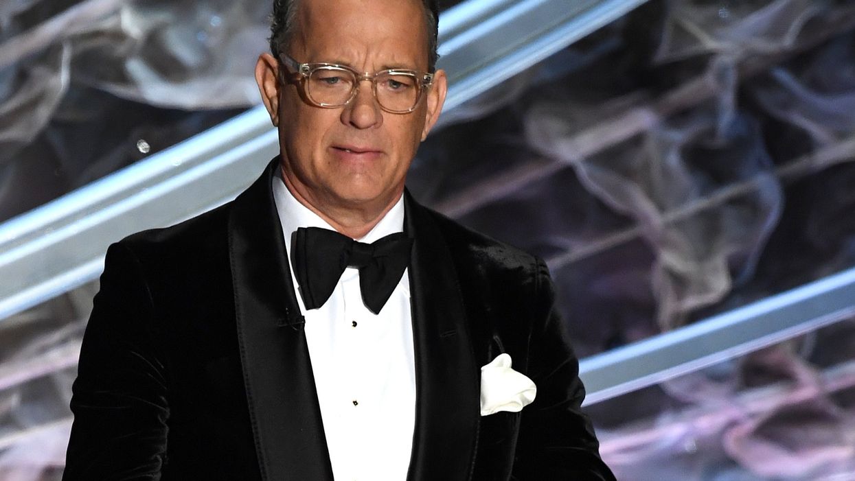 ‘Freezing’ Tom Hanks worries viewers after hosts outdoor inauguration celebration in just a suit