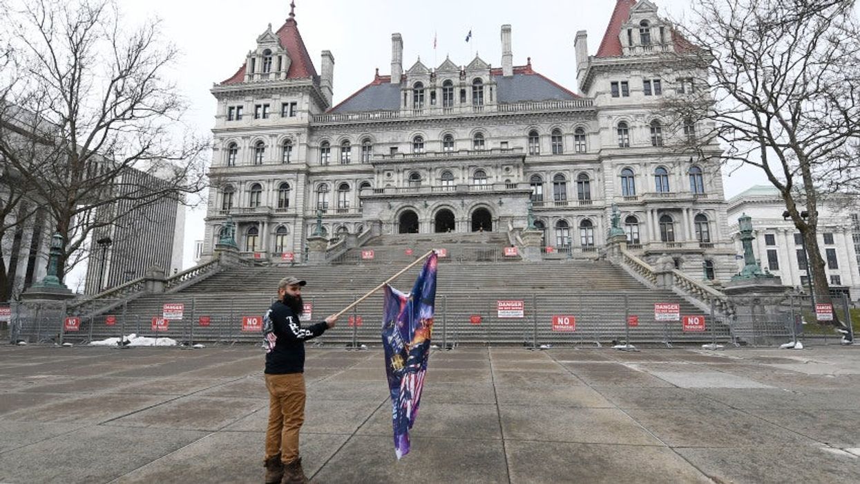 This ‘disappointed’ Trump supporter tried to attend an anti-Biden protest but he was the only person there