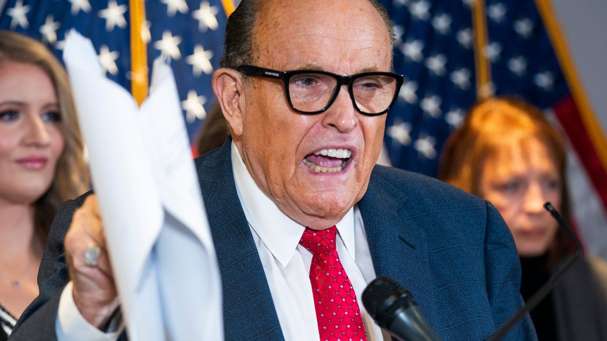 Rudy Giuliani left fuming at his own radio show after station adds disclaimer about his own views