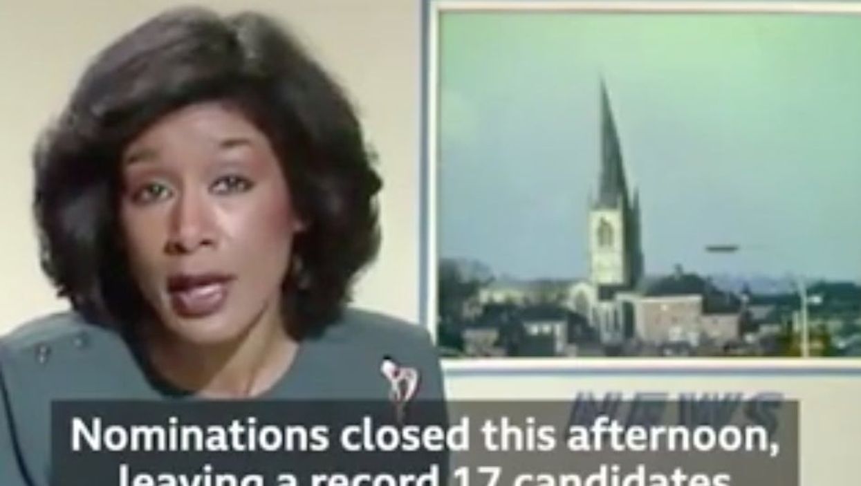 Hilarious clip of BBC News presenter reading out list of bizarre by-election candidates in 1984 goes viral