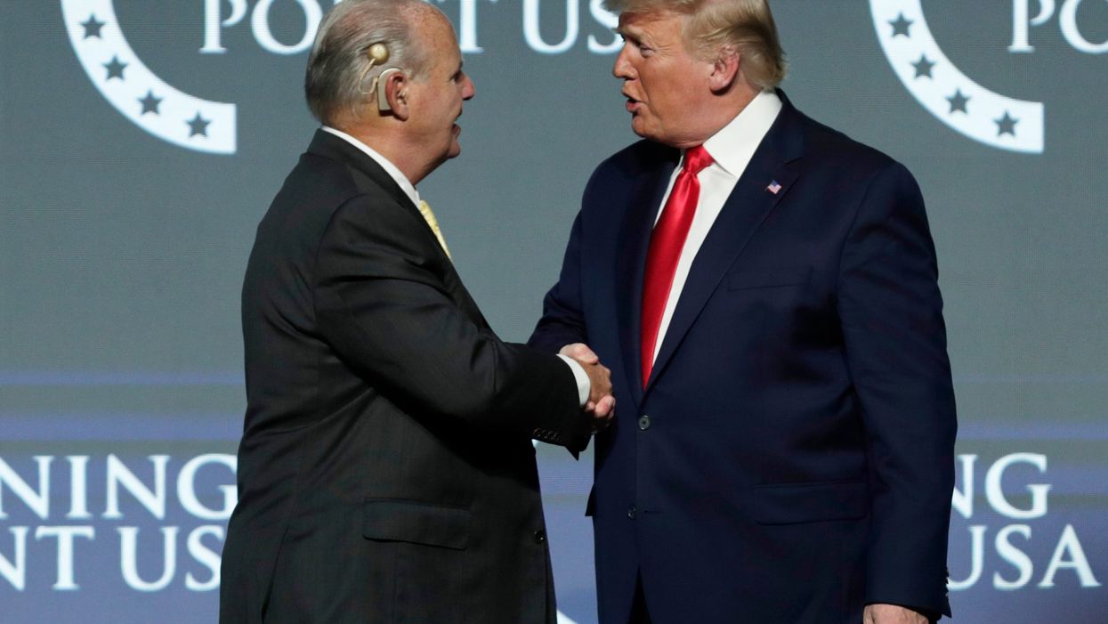 Trump accused of using Rush Limbaugh’s death to push election conspiracy theories