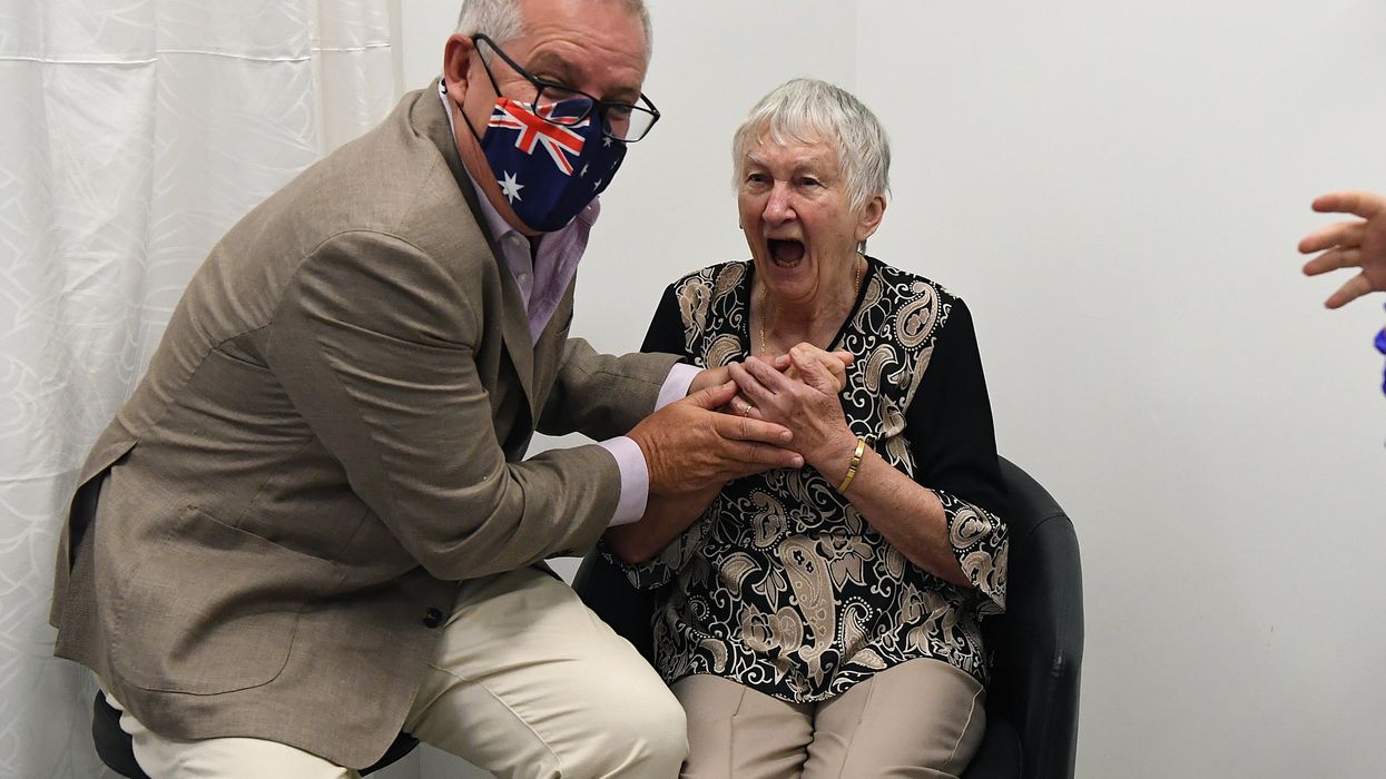 Australian woman accidentally swears in front of prime minister just moments after receiving vaccine