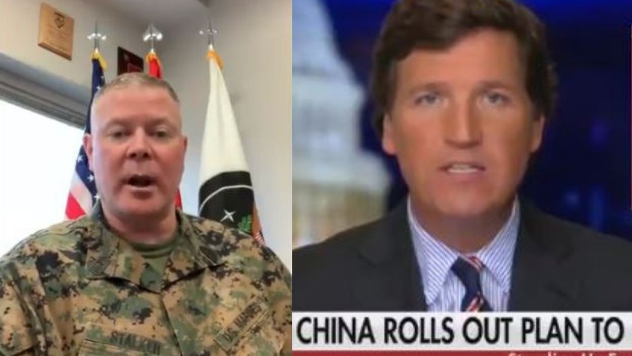 Tucker Carlson ruthlessly fact-checked by military official over comments about women in the armed forces