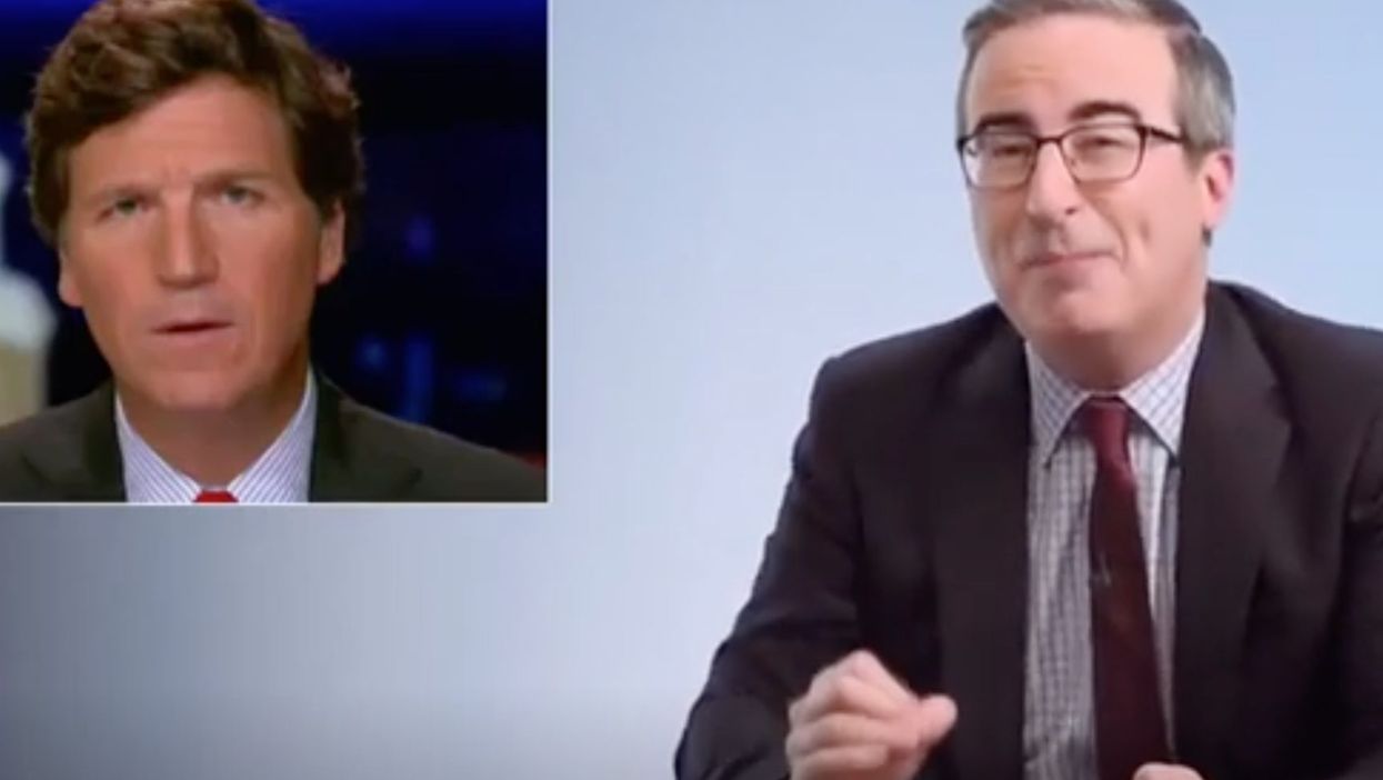 John Oliver demolishes Fox’s Tucker Carlson for pushing ‘white supremacist talking points’