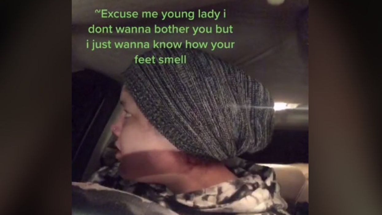 ‘Terrifying’ video shows man knocking on woman’s car window and asking her strange question