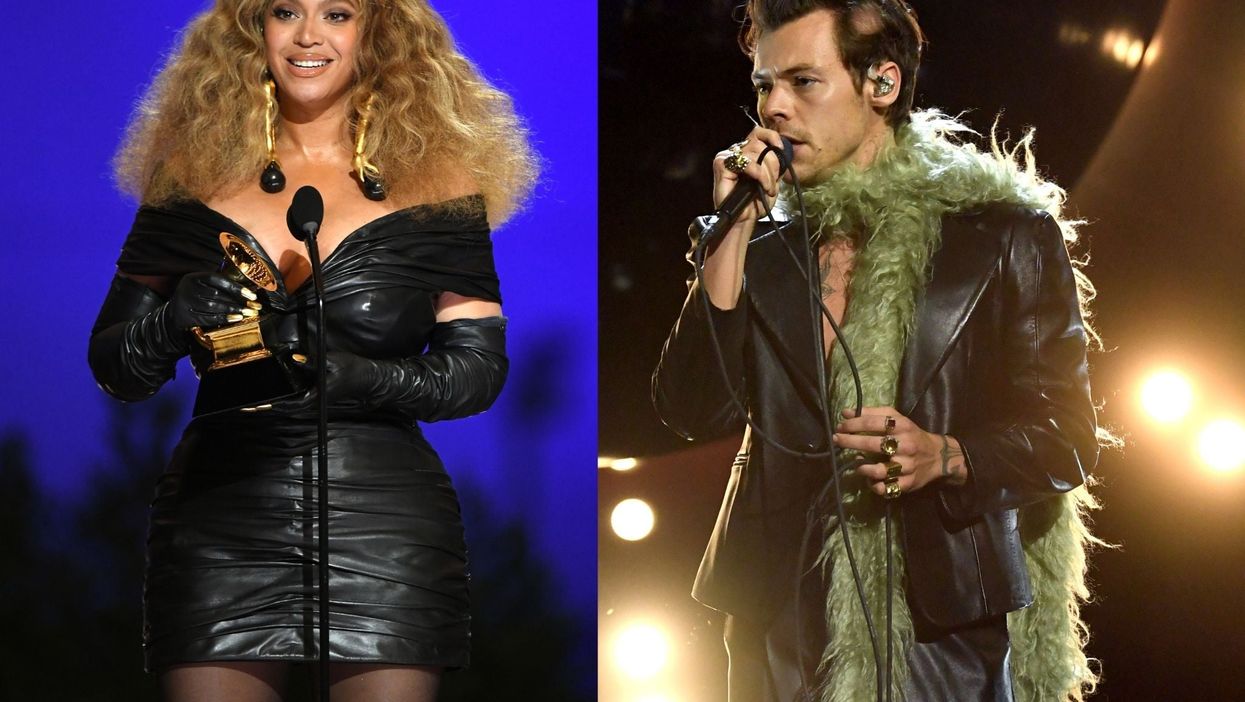 Beyonce and Harry Styles met at the Grammys and fans literally can’t handle it