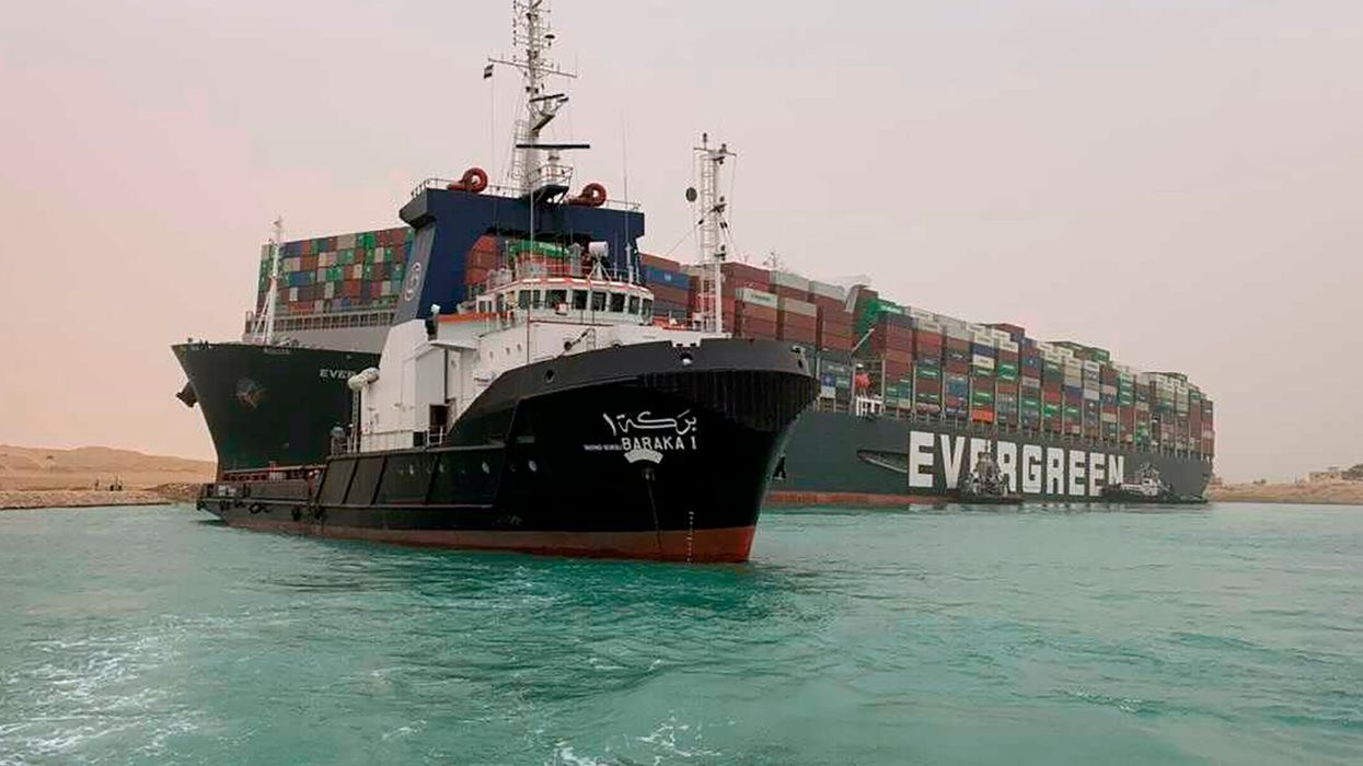 Suez Canal ship draws unfortunate crude picture on location tracker before blocking trade route