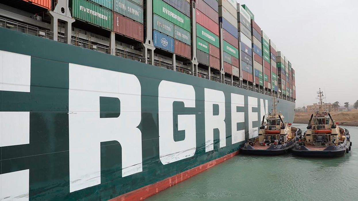 Here’s how experts are planning to move giant cargo ship out of the Suez Canal