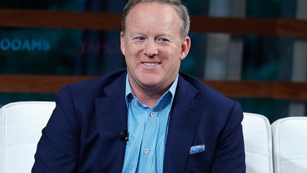 Sean Spicer was interviewed on mute and made more sense than ever