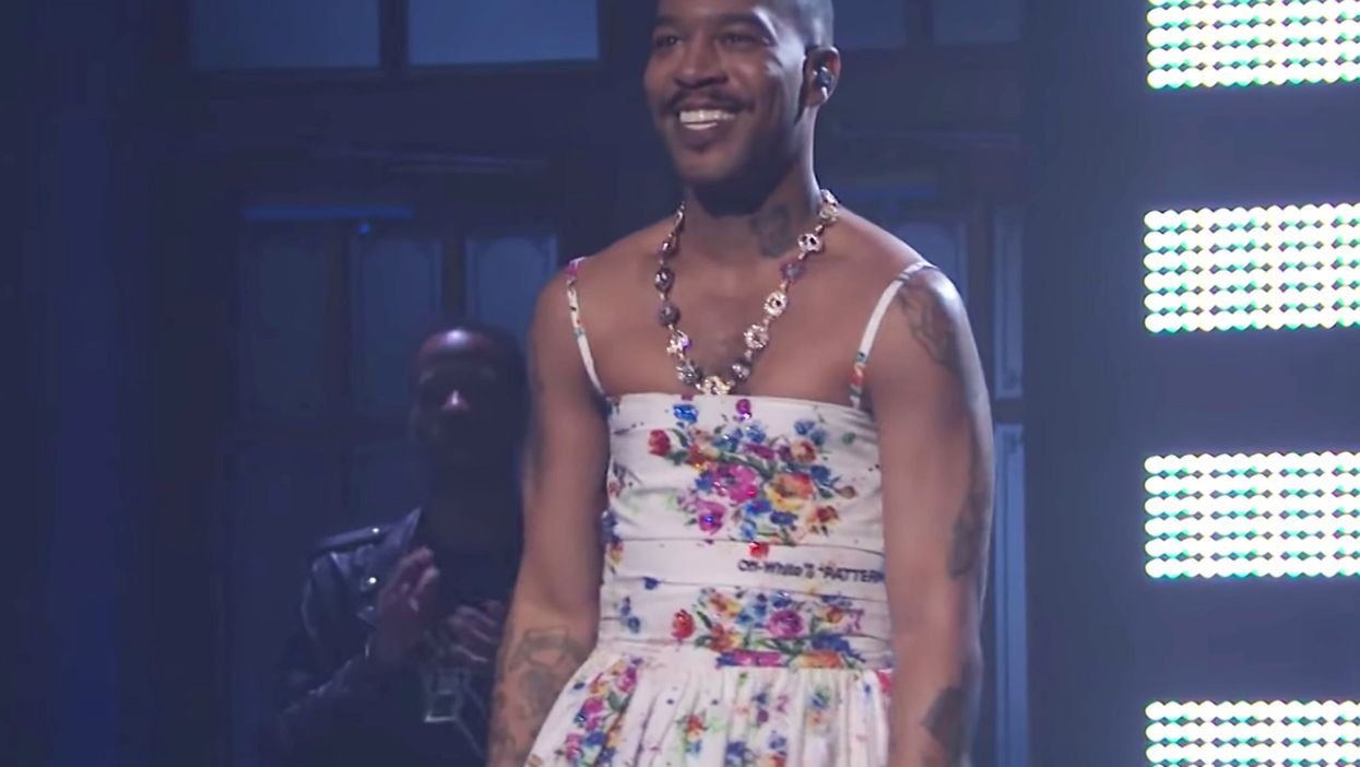 Everyone loves that Kid Cudi wore a floral dress for SNL in Kurt Cobain tribute