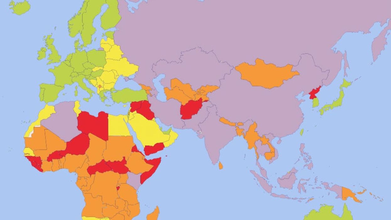 Most dangerous countries in the world 2021, according to security experts