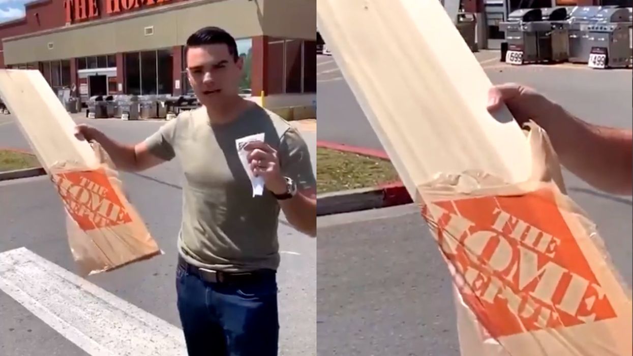 Ben Shapiro ridiculed for buying plank of wood from Home Depot in protest at ‘boycott’