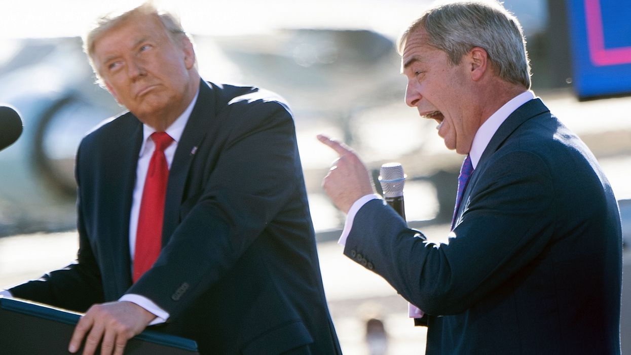 Seven times Nigel Farage sucked up to Donald Trump