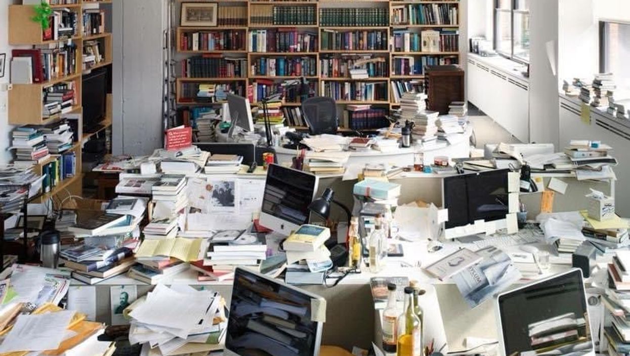 People can’t believe how messy the New York Review of Books’ office is