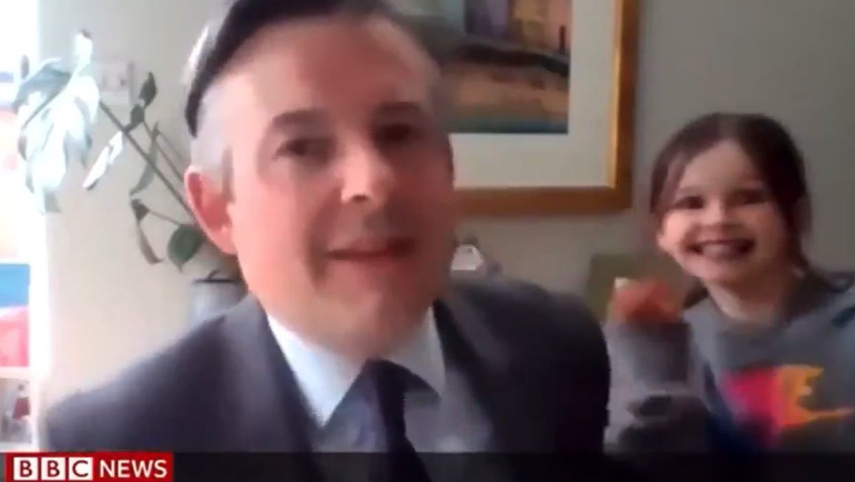 Jon Ashworth’s daughter is the latest kid to Zoom-bomb a TV interview