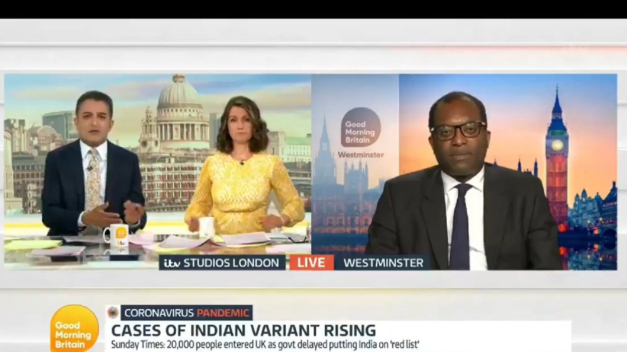 GMB presenter praised for brilliantly holding minister to account over Indian variant