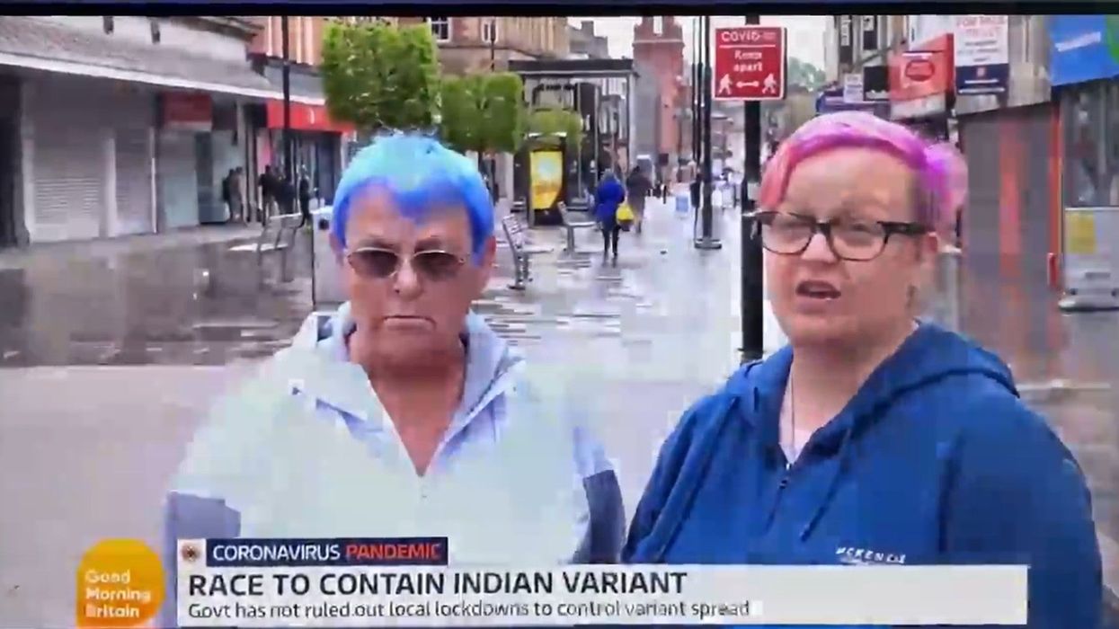 Woman goes viral after telling reporter she won’t leave the house over Covid – as she stands in town centre
