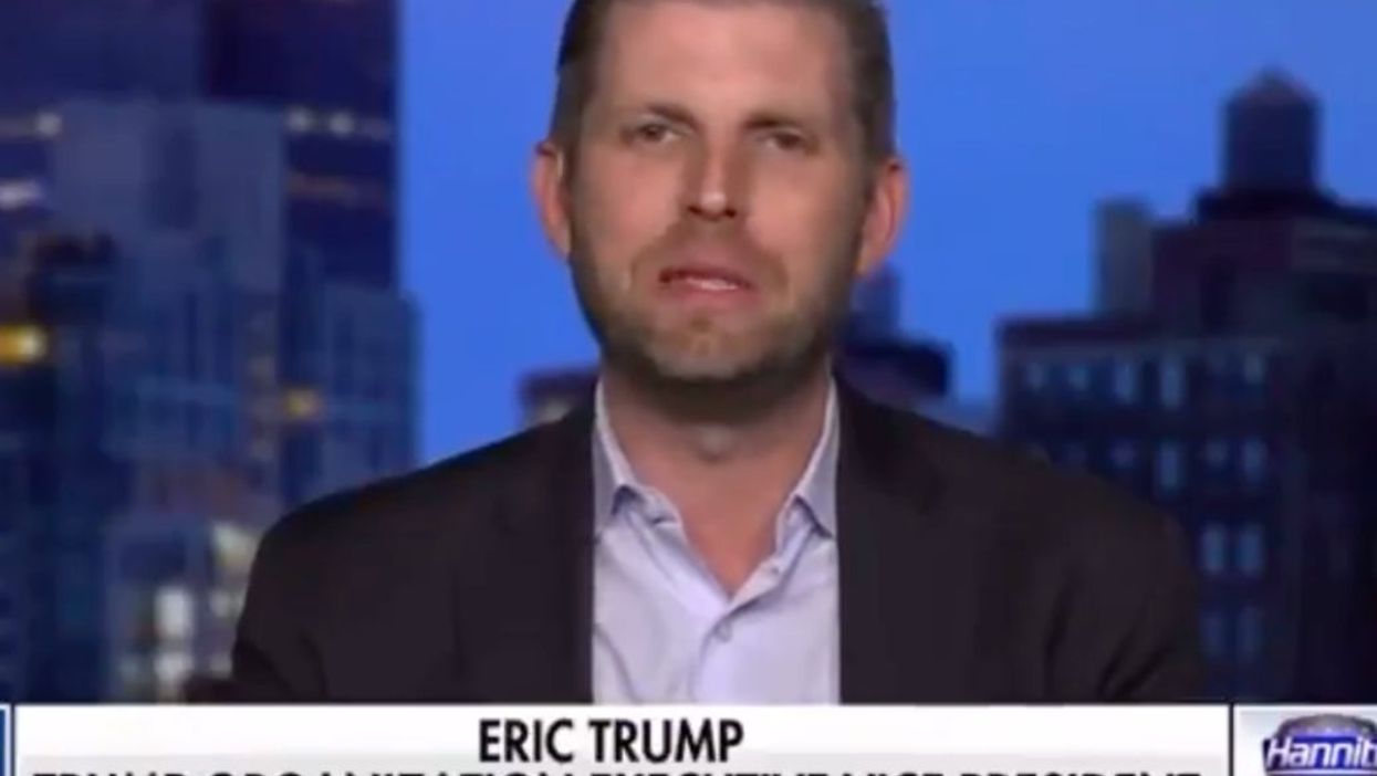 Eric Trump claims random people hug him with tears in their eyes because they miss his dad