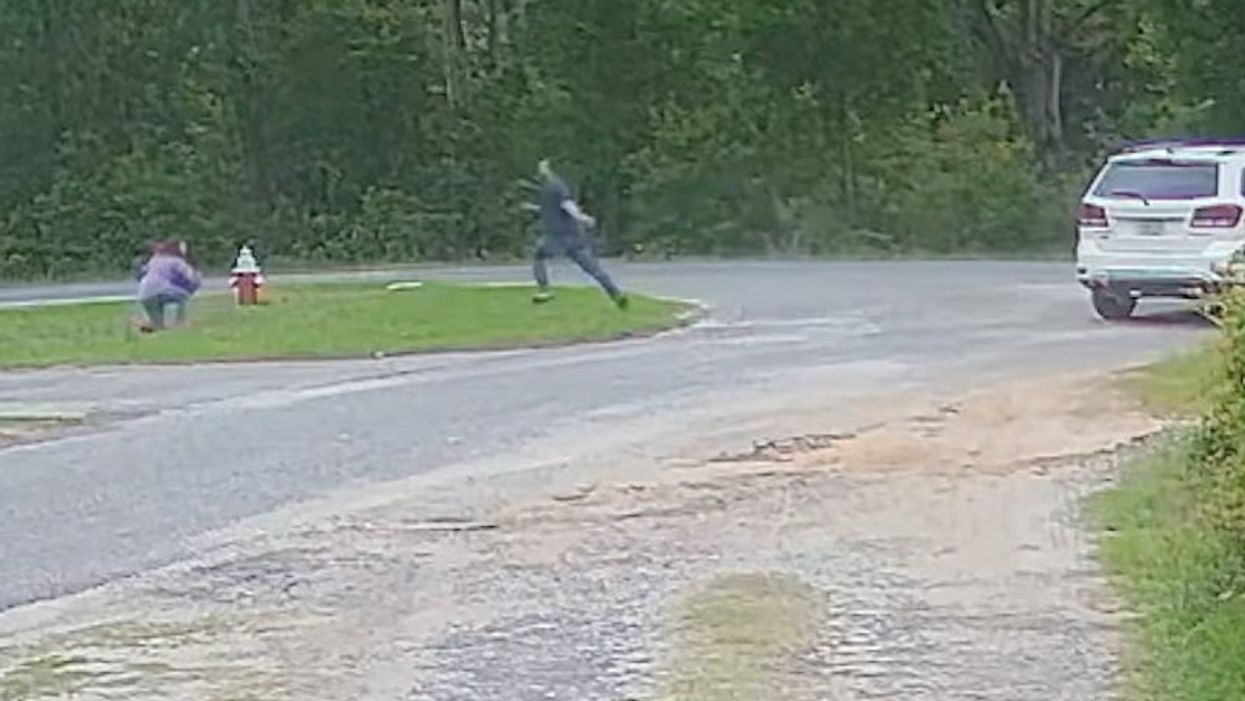 Chilling video shows girl, 11, fighting off knife-wielding sex offender as he tries to abduct her