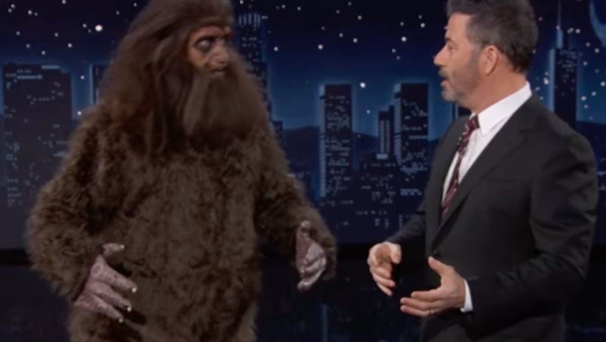 ‘Big Foot’ says he ‘misses conspiracy theorists’ who have moved to QAnon in hilarious Jimmy Kimmel sketch