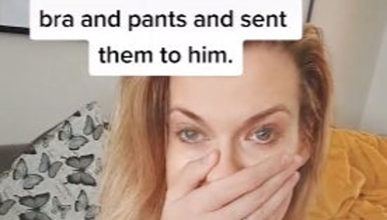 Woman leaves TikTok in stitches after accidentally sending underwear pictures to personal trainer