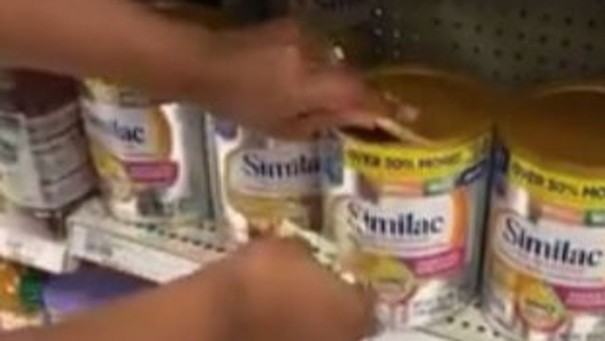 Couple secretly put money in baby products at supermarket to help out other parents