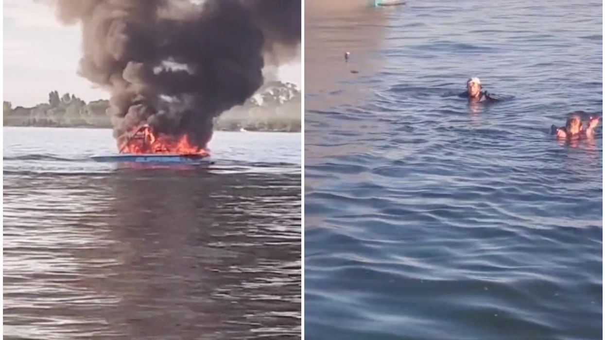 Boat explodes after group ‘shout anti-Pride slurs’ at family – who then rescue them
