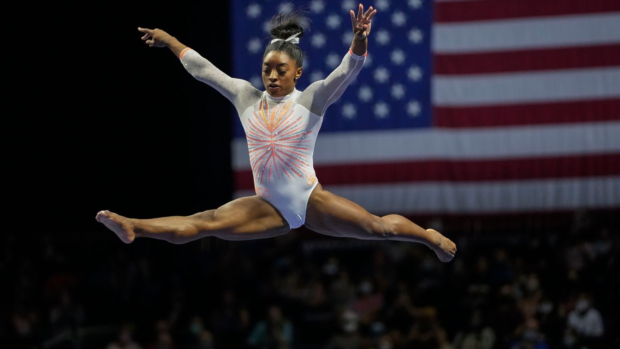 This footage of Simone Biles in extreme slow motion is astonishing