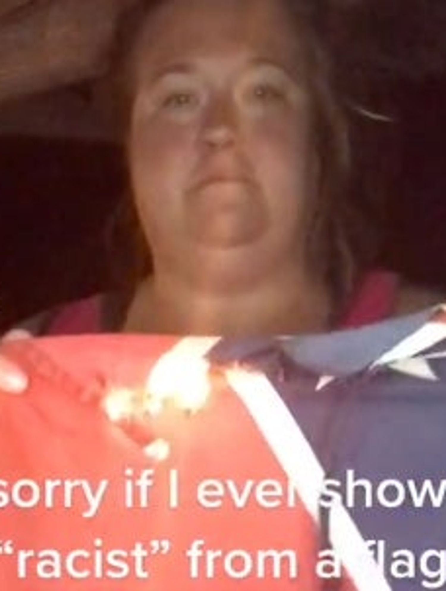 Woman burns Confederate flag after finding out it’s racist