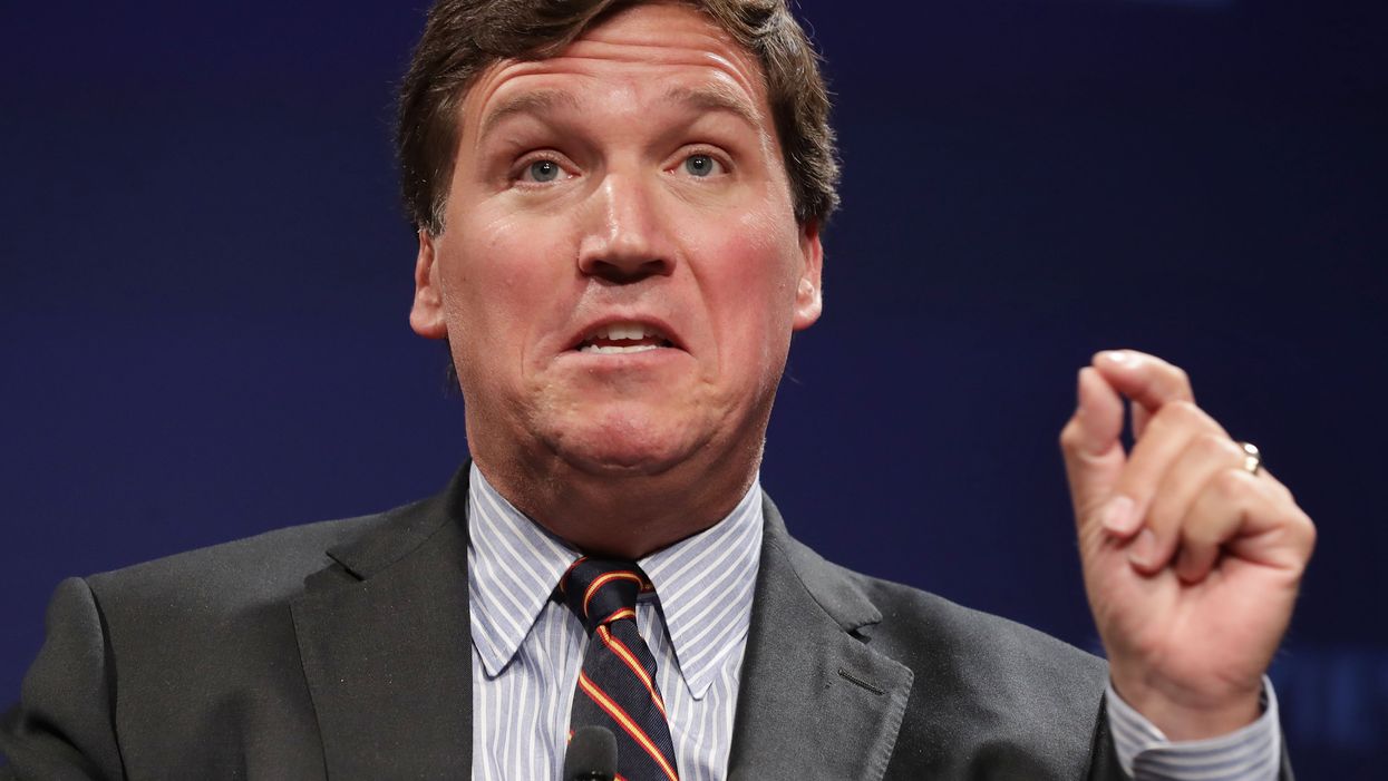 Tucker Carlson is called out for fake news over claims spies are tracking him to take show off air